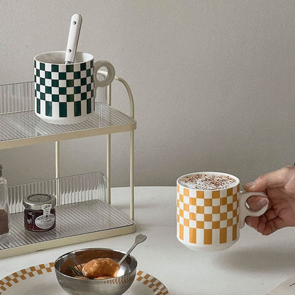 Retro Check Ceramic Mug - image 6 of 6