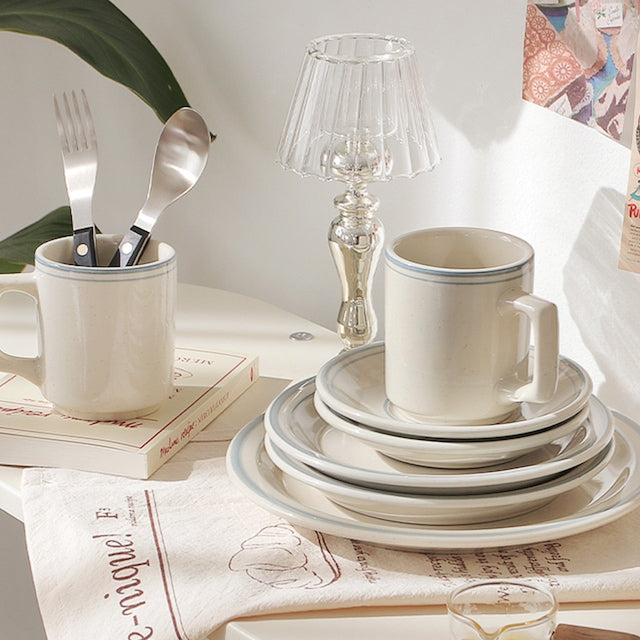 Fog Line Coffee Cup & Saucer Set