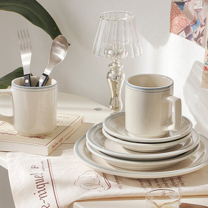 Fog Line Coffee Cup & Saucer Set