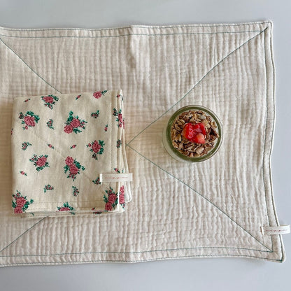 Handmade Designed Gauze Kitchen Towel Set (4-Pack)