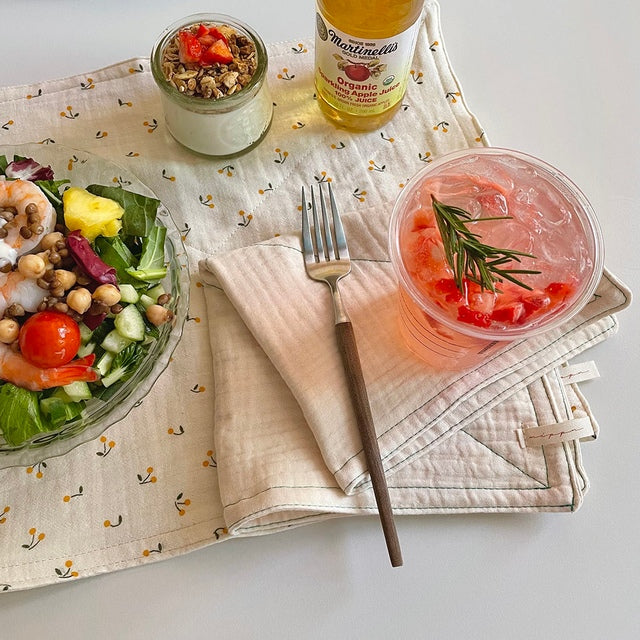 Handmade Designed Gauze Kitchen Towel Set (4-Pack)