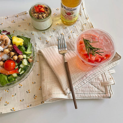 Handmade Designed Gauze Kitchen Towel Set (4-Pack)