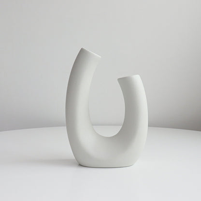 Curved Modern Ceramic Vase