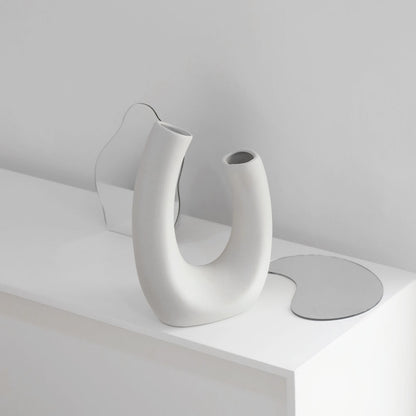 Curved Modern Ceramic Vase