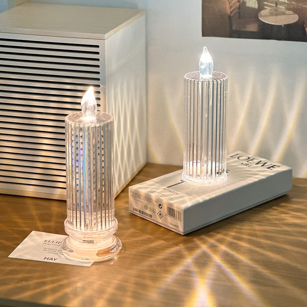 Silhouette LED Candle Lamp