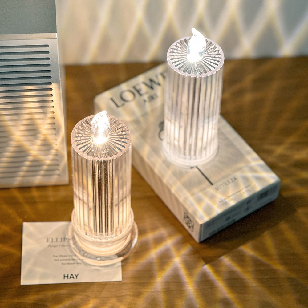 Silhouette LED Candle Lamp