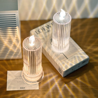 Silhouette LED Candle Lamp