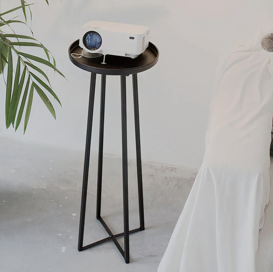 Slim Tall Metal Accent Table