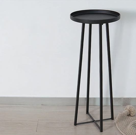Slim Tall Metal Accent Table - close up