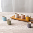 Ribbed Ceramic Soju Shot Glass