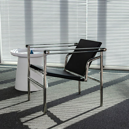 Mid-century Modern Steel Frame Armchair