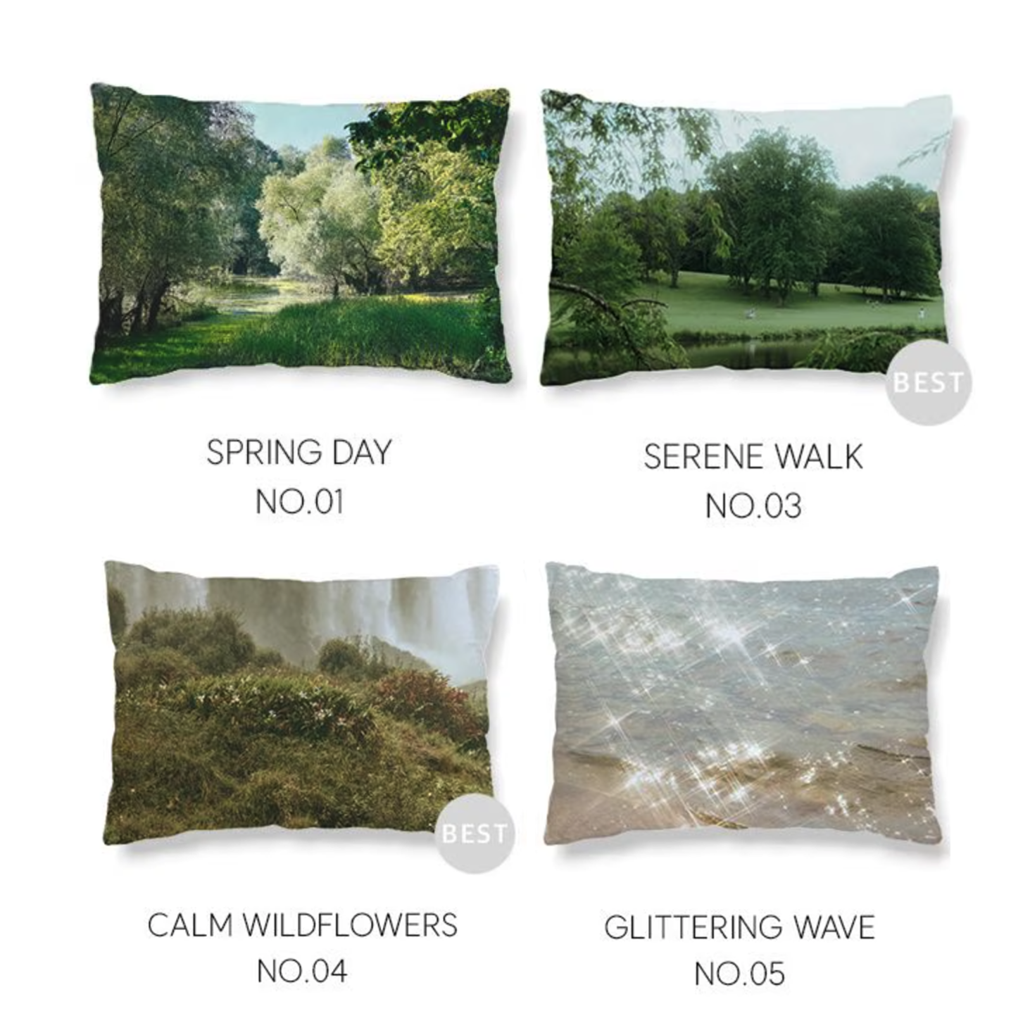 Nature Mood Photo Pillowcase Collection - close up
