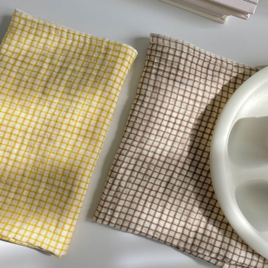 Check Cotton Gauze Kitchen Cloth
