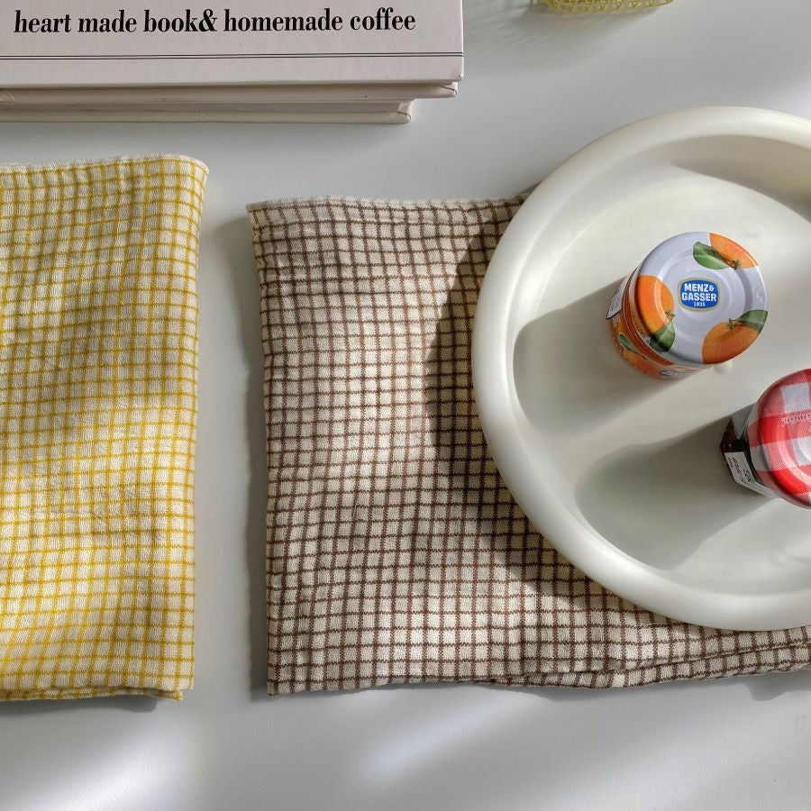 Check Cotton Gauze Kitchen Cloth