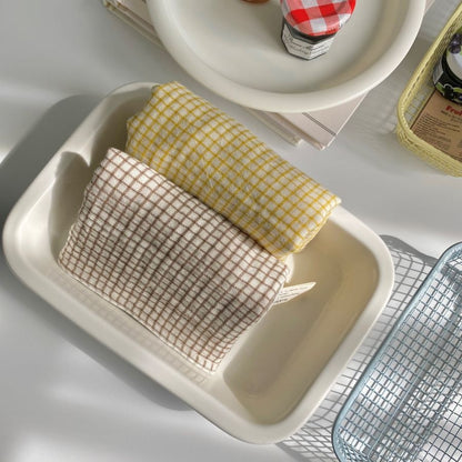 Check Cotton Gauze Kitchen Cloth