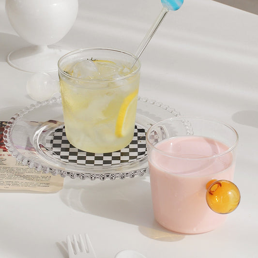 Bubble Handle Glass Mug