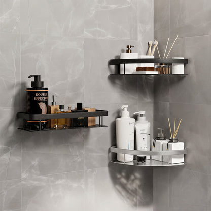 Screw-Lock No-Drill Bathroom Shelf