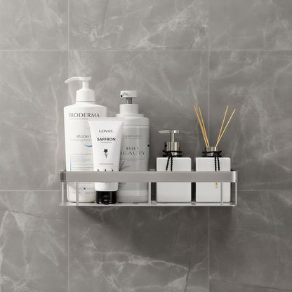 Screw-Lock No-Drill Bathroom Shelf