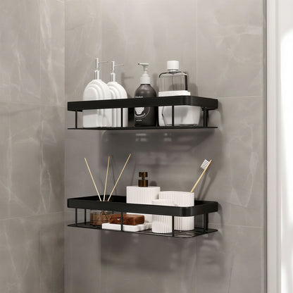 Screw-Lock No-Drill Bathroom Shelf