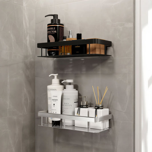 Screw-Lock No-Drill Bathroom Shelf