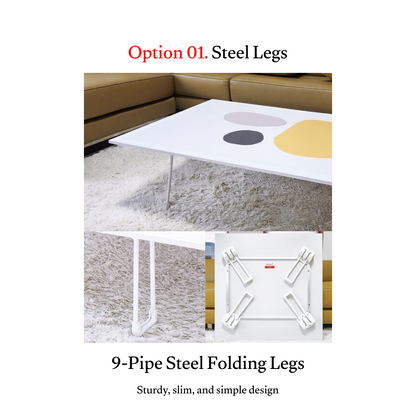 Ocean Wave Foldable Floor Coffee Table