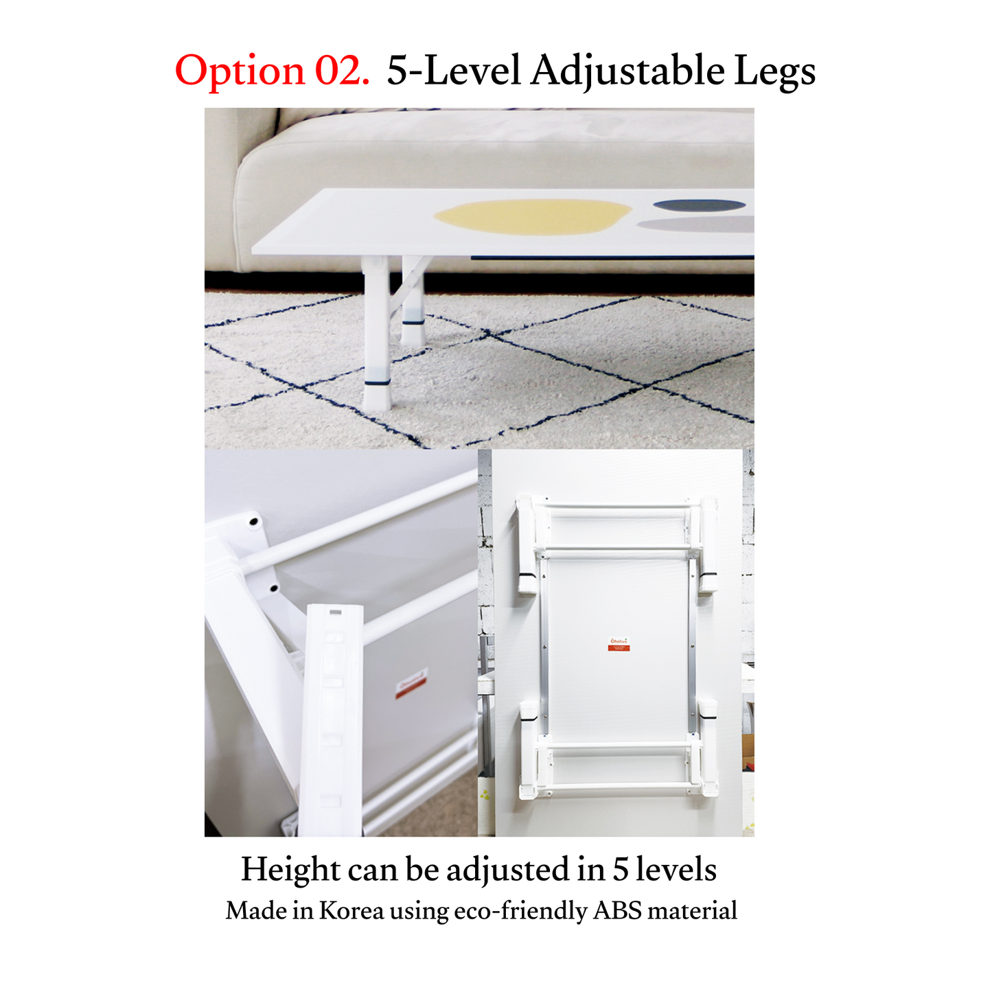 Ocean Wave Foldable Floor Coffee Table