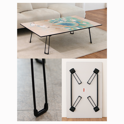 Ocean Wave Foldable Floor Coffee Table