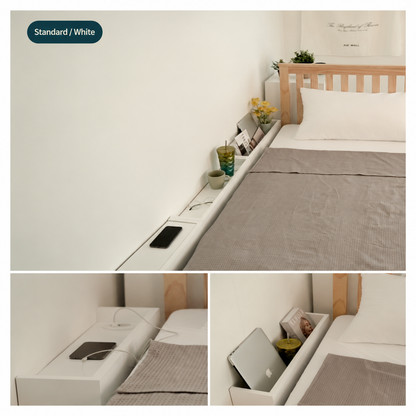 Velita Bedside Gap Side Table Storage Cabinet