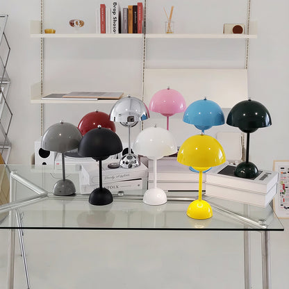 Wireless Rechargeable Mushroom Table Lamp