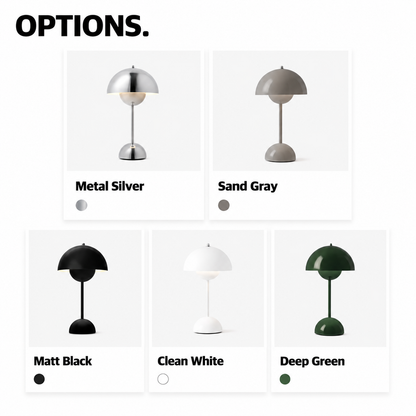 Wireless Rechargeable Mushroom Table Lamp
