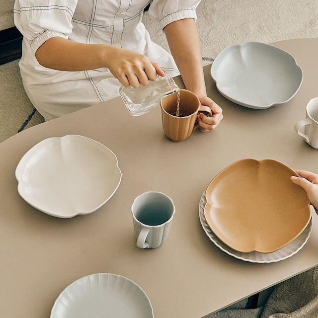 Sunlit Shell Ceramic Pasta Bowl