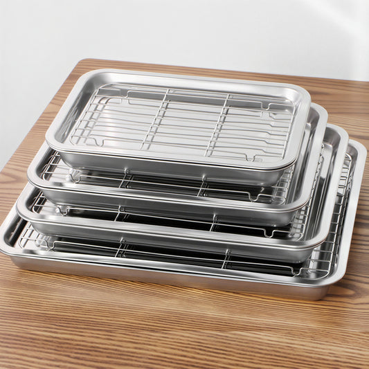 Stainless Steel Tray Set (3-Piece)