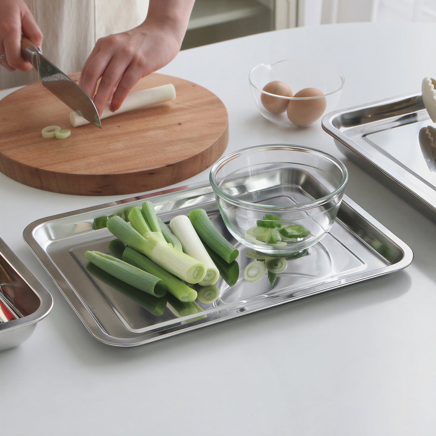 Stainless Steel Tray Set (3-Piece)