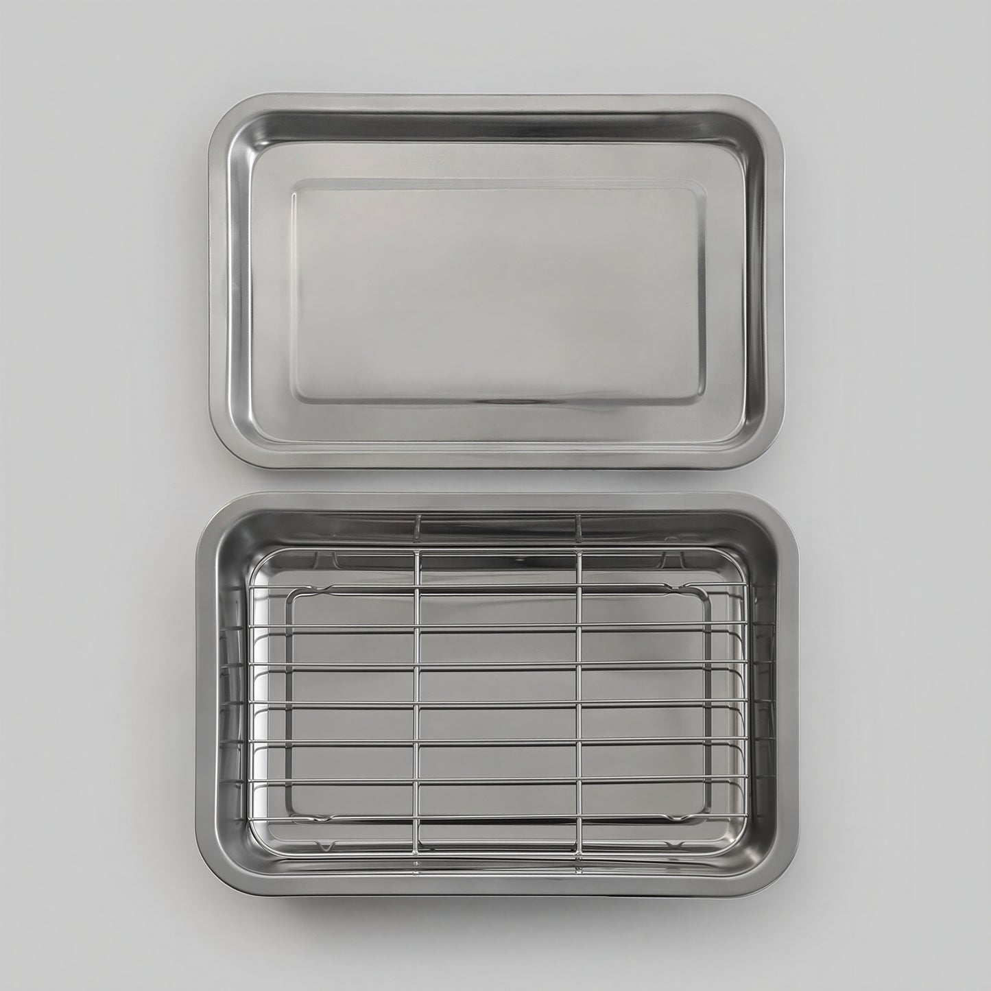 Stainless Steel Tray Set (3-Piece)