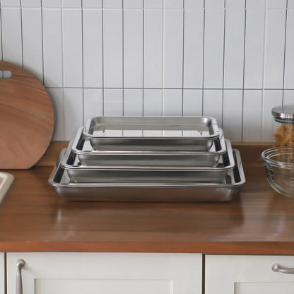 Stainless Steel Tray Set (3-Piece)