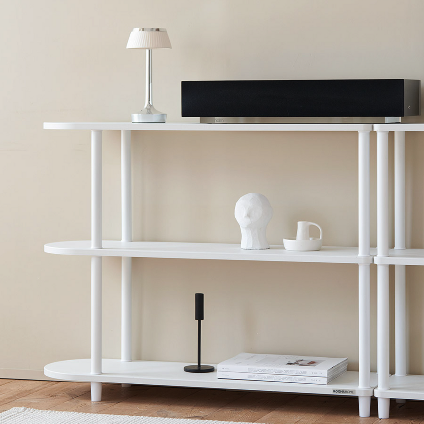 Half-Moon Wooden Shelf