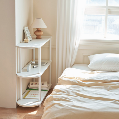 Half-Moon Wooden Shelf