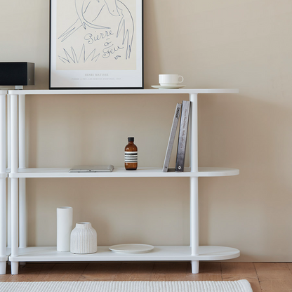 Half-Moon Wooden Shelf