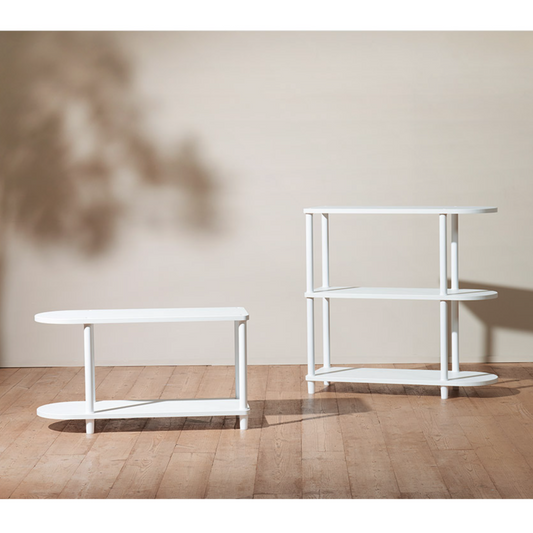 Half-Moon Wooden Shelf
