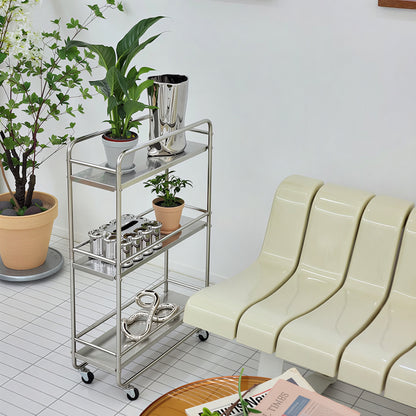 304 Stainless Steel Slim Utility Trolley