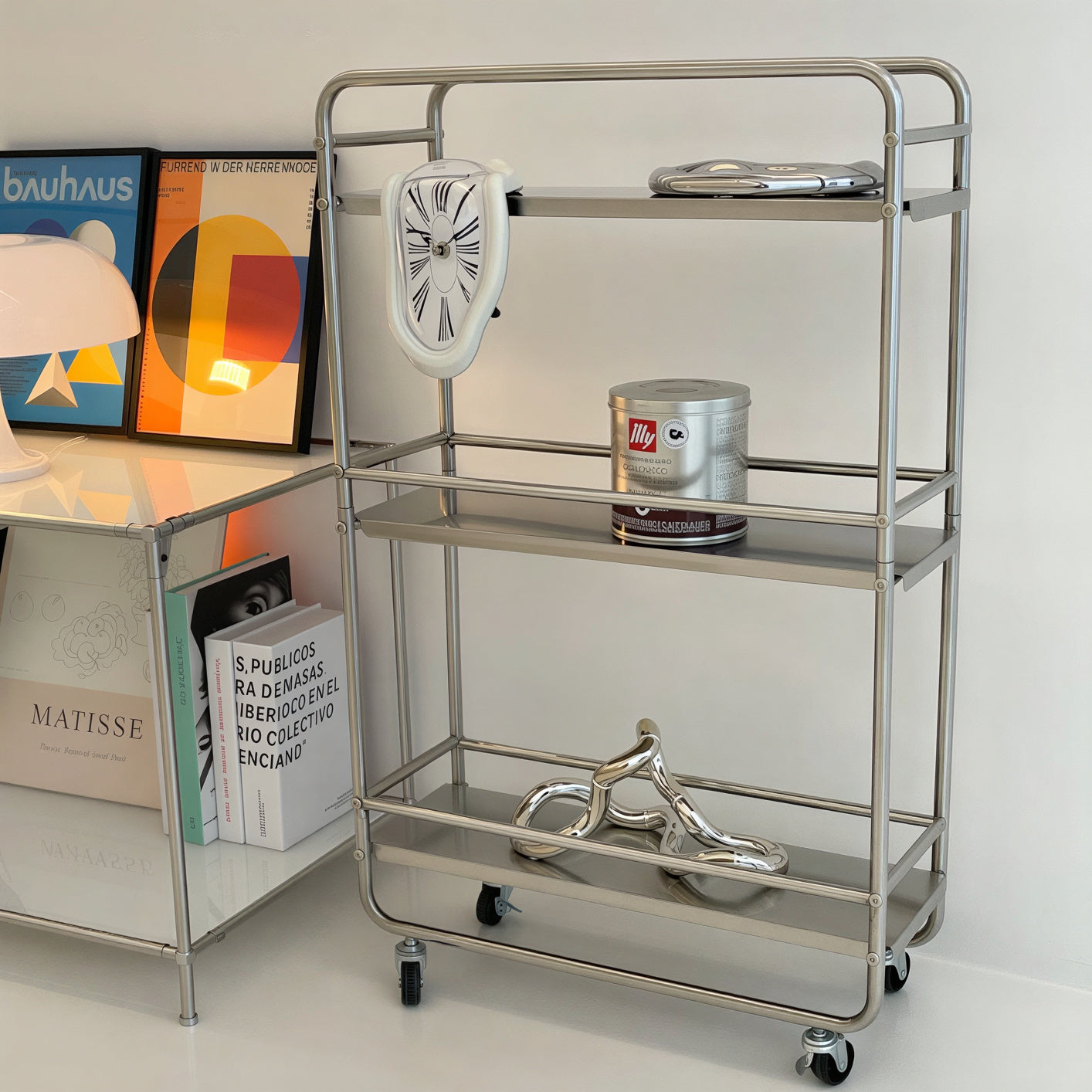 304 Stainless Steel Slim Utility Trolley