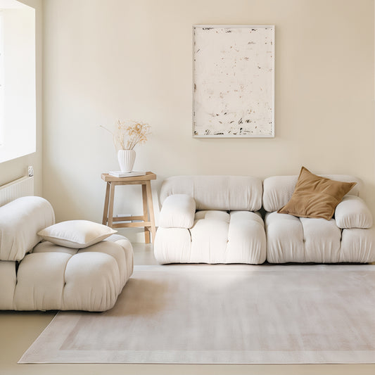 Border Pattern Washable Rug