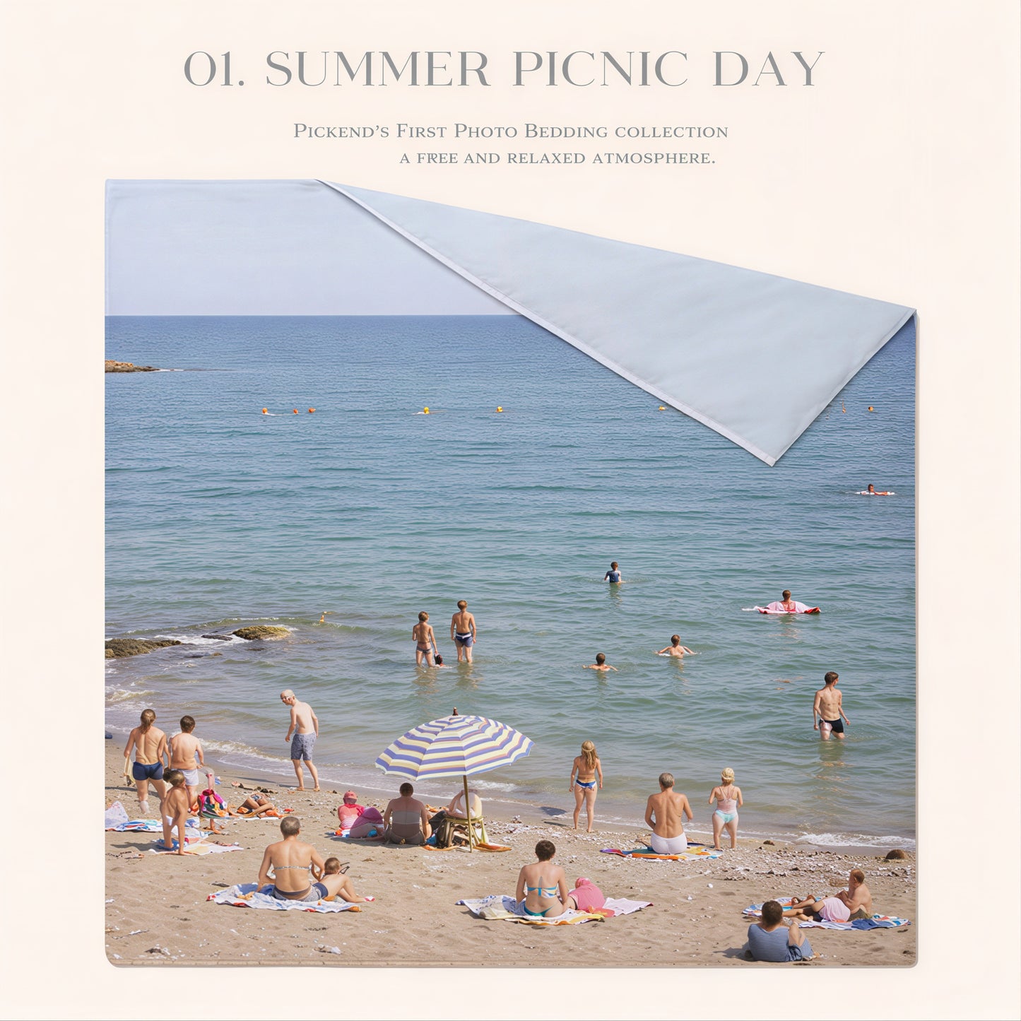Nature Photo Print Summer Blanket - detail view