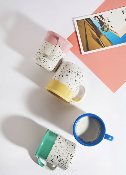 Color Dip Stoneware Mug