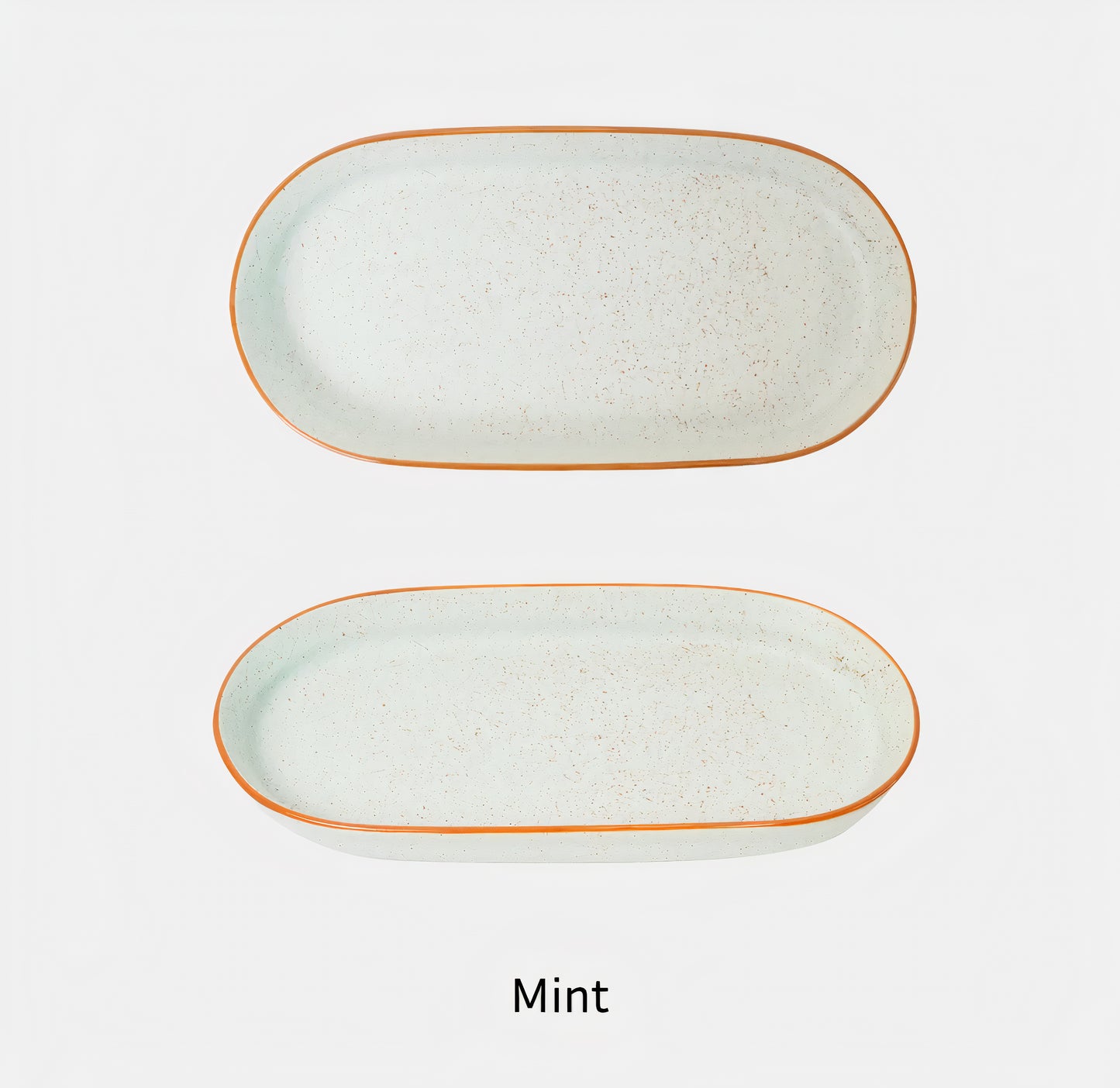 Pastel Speckled Long Plate
