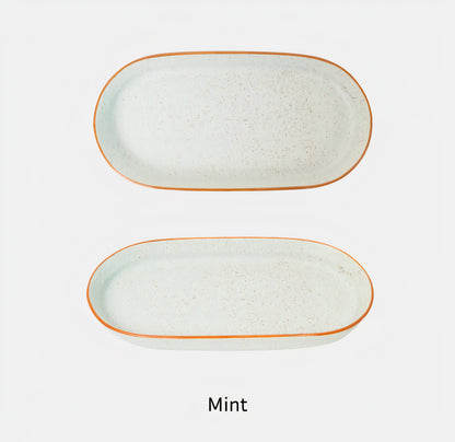 Pastel Speckled Long Plate