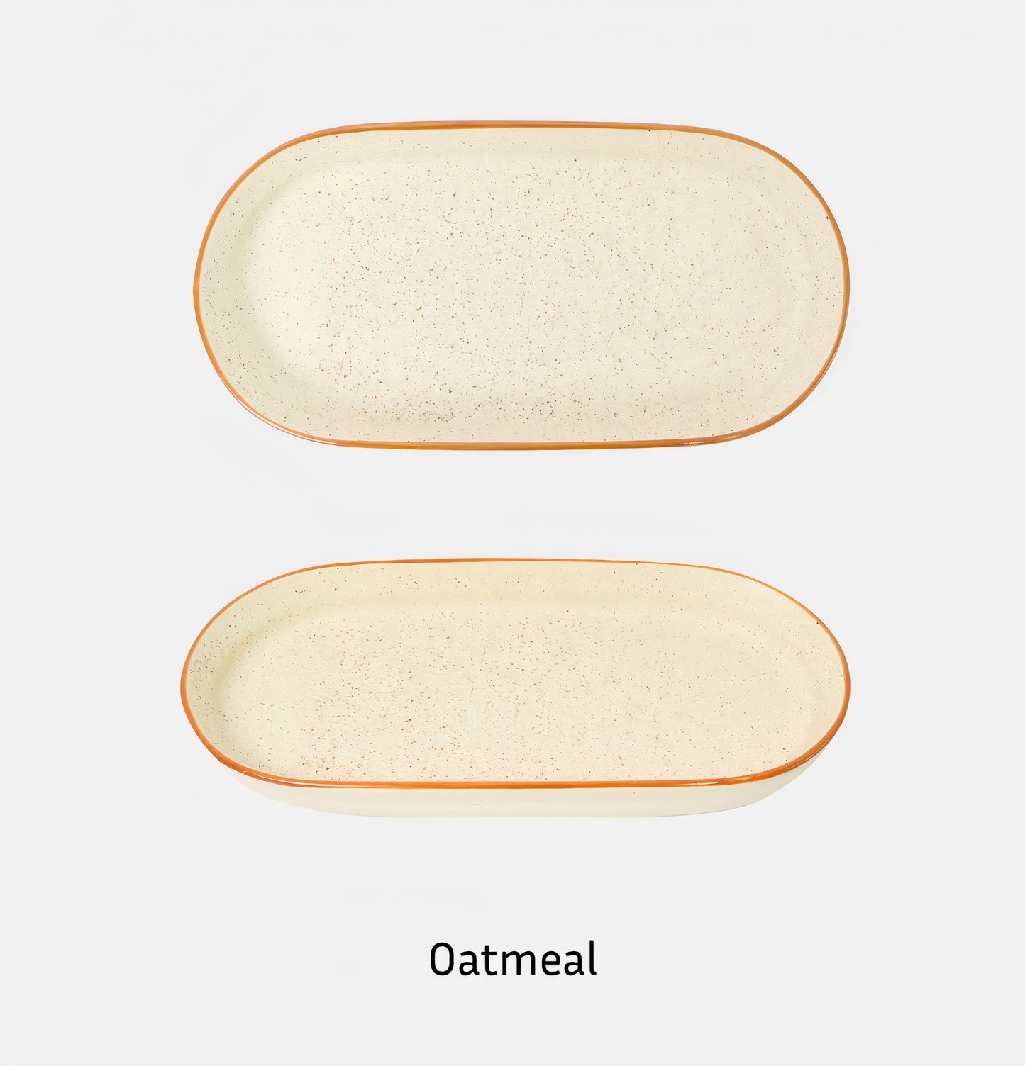 Pastel Speckled Long Plate