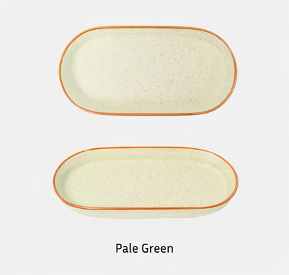 Pastel Speckled Long Plate