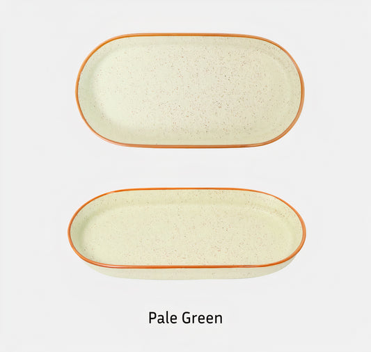 Pastel Speckled Long Plate