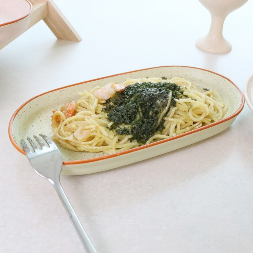 Pastel Speckled Long Plate